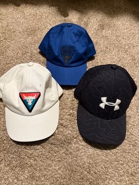 Under Armour Kids Black Camouflage Logo Cap with White Embroidered UA